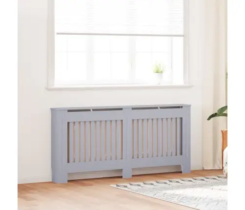 Radiatora Pārsegs, Antracītpelēks, 172X19X81,5 Cm, Mdf Vidaxl