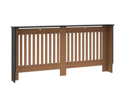 Radiatora Pārsegs, Melns, 172X19X81,5 Cm, Mdf Vidaxl