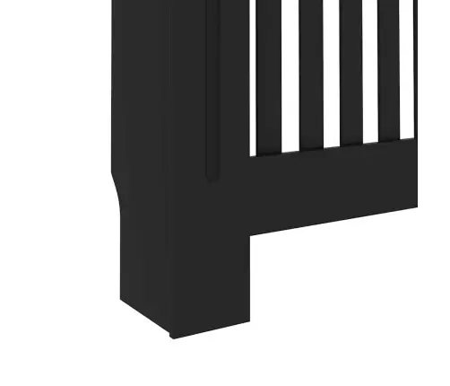 Radiatora Pārsegs, Melns, 172X19X81,5 Cm, Mdf Vidaxl