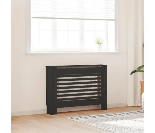 Radiatoriaus Uždangalas, Juodos Spalvos, 112X19X81,5cm Mdf