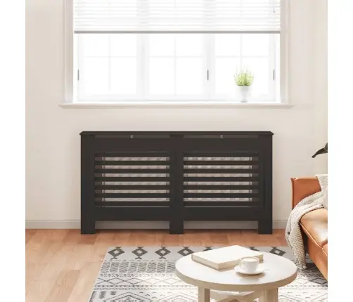 Radiaatorikate Must 152 X 19 X 81,5 cm Mdf