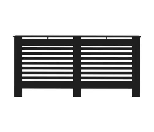 Radiatora Pārsegs, Melns, 172X19X81,5 Cm, Mdf Vidaxl