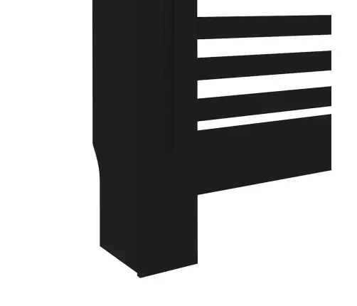 Radiatora Pārsegs, Melns, 172X19X81,5 Cm, Mdf Vidaxl