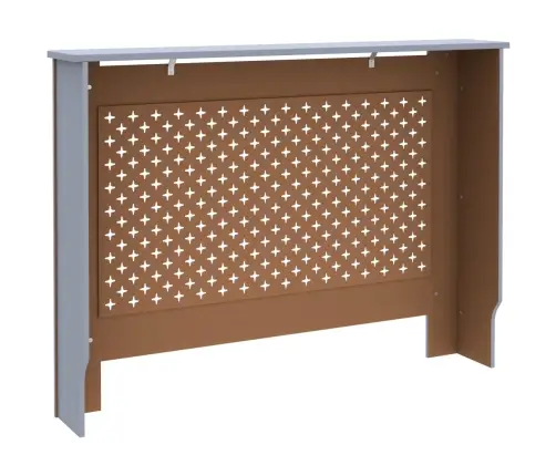 Radiatora Pārsegs, Antracītpelēks, 112X19X81,5 Cm, Mdf Vidaxl