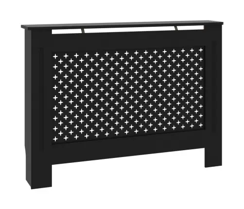 Radiatora Pārsegs, Melns, 112X19X81,5 Cm, Mdf Vidaxl