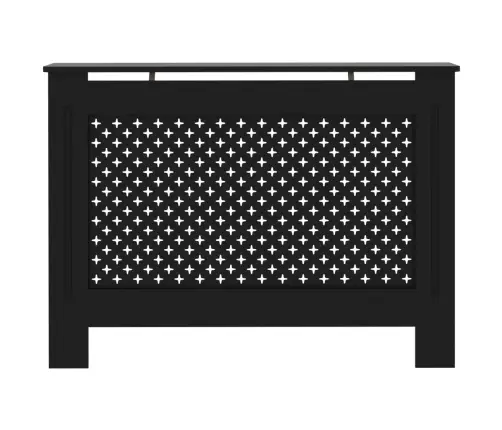 Radiatora Pārsegs, Melns, 112X19X81,5 Cm, Mdf Vidaxl