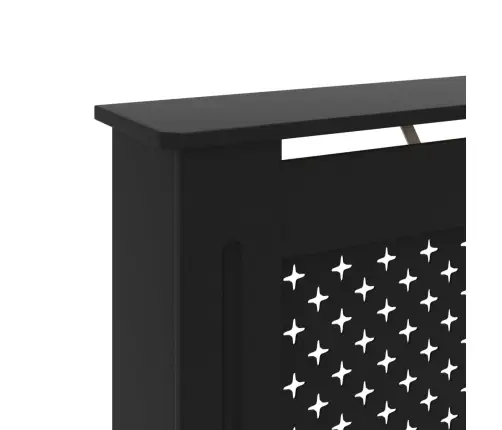 Radiatora Pārsegs, Melns, 112X19X81,5 Cm, Mdf Vidaxl