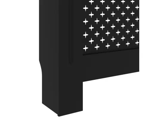 Radiatora Pārsegs, Melns, 152X19X81,5 Cm, Mdf Vidaxl