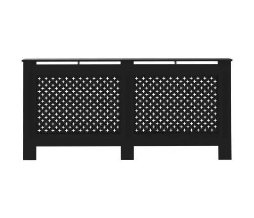 Radiatora Pārsegs, Melns, 172X19X81,5 Cm, Mdf Vidaxl