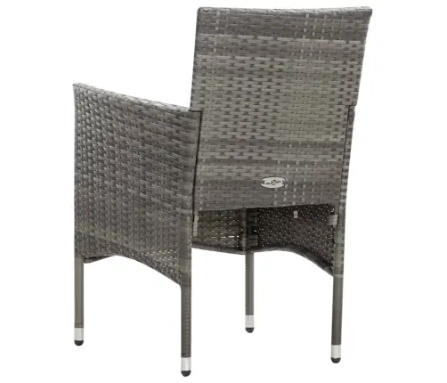 Poilsio Komplektas Su Pagalvėmis, 4 Dalių, Pilkas, Poliratanas