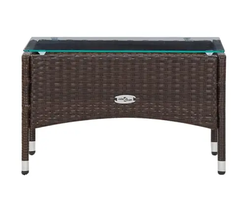 Poilsio Komplektas Su Pagalvėmis, 5 Dalių, Rudas, Poliratanas