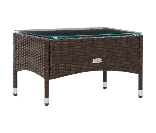 Poilsio Komplektas Su Pagalvėmis, 5 Dalių, Rudas, Poliratanas