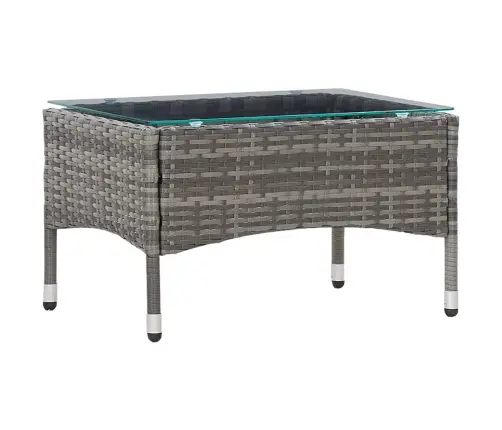 Kavos Staliukas, Pilkos Spalvos, 60X40X36cm Poliratanas