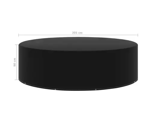 Dārza Mēbeļu Pārklājs, 10 Gredzeni, 205X90 Cm Vidaxl