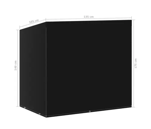 Supynių Suoliuko Uždangalas, 135X105X175cm 6 Kilpučių