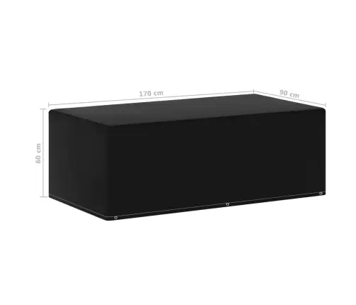 Dārza Mēbeļu Un Grila Pārklājs, 6 Gredzeni, 170X90X60 Cm Vidaxl