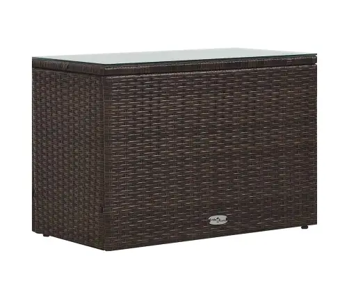 Sodo Baldų Komplektas Su Pagalvėlėmis, 5D., Rudas, Poliratanas