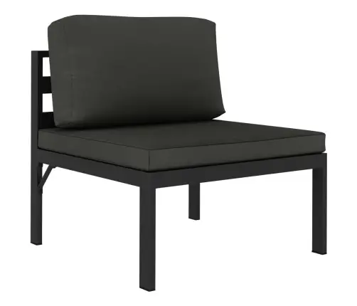 6-Daļīgs Dārza Atpūtas Mēbeļu Komplekts Ar Matračiem, Alumīnijs  Vidaxl