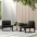 Modulinė Vidurinė Sofa Su Pagalvėmis, Antracito, Aliuminis