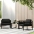 Vienvietė Sofa Su Pagalvėlėmis, Antracito Spalvos, Aliuminis