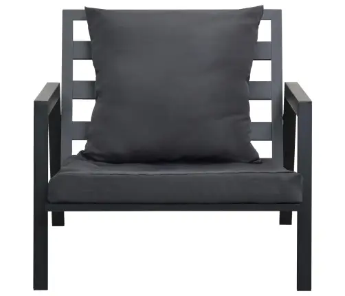 4-Daļīgs Dārza Atpūtas Mēbeļu Komplekts Ar Matračiem, Alumīnijs Vidaxl