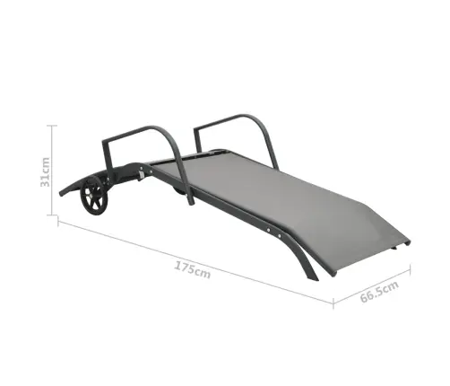 Sauļošanās Zvilnis, Tērauds Un Tekstilēns Vidaxl