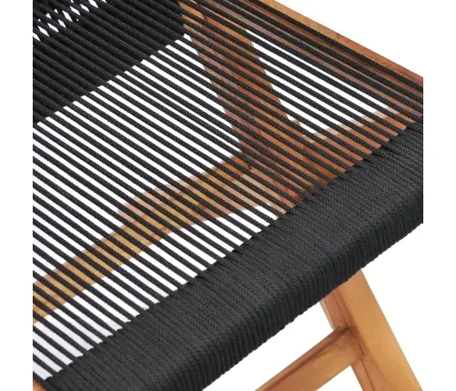 Sulankstomos Sodo Kėdės, 2Vnt., Tikmedžio Masyvas Ir Virvė