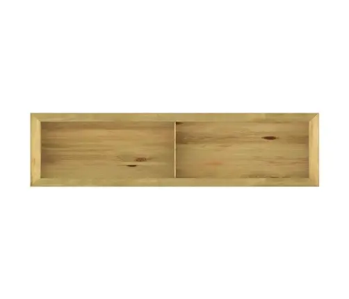 Augsta Puķu Kaste, 196X50X50 Cm, Impregnēts Priedes Koks Vidaxl