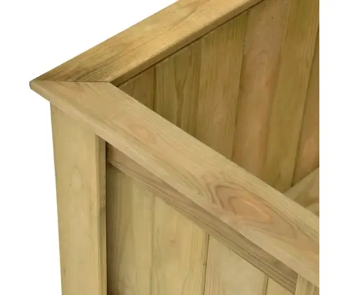 Augsta Puķu Kaste, 196X50X50 Cm, Impregnēts Priedes Koks Vidaxl