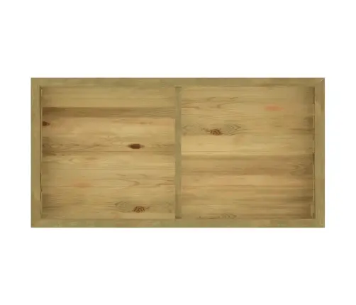 Tõstetud Peenar 196 X 100 X 50 Cm Immutatud Männipuidust