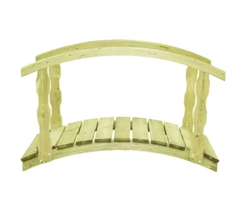 Dārza Tiltiņš Ar Margām, 170X74X105 Cm, Impregnēts Priedes Koks Vidaxl