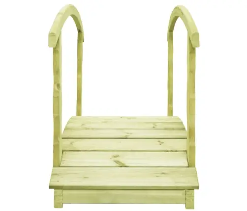 Dārza Tiltiņš Ar Margām, 170X74X105 Cm, Impregnēts Priedes Koks Vidaxl