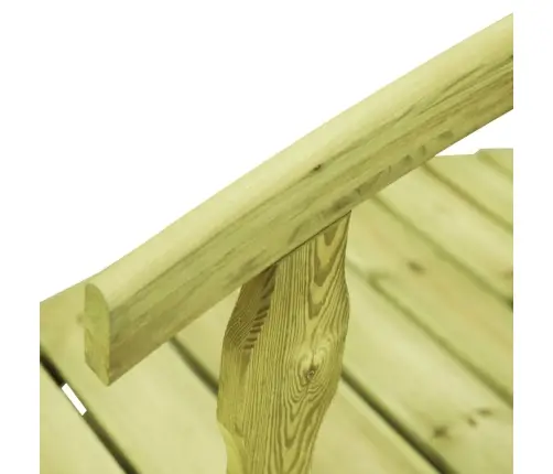 Dārza Tiltiņš Ar Margām, 170X74X105 Cm, Impregnēts Priedes Koks Vidaxl