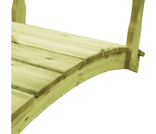 Dārza Tiltiņš Ar Margām, 170X74X105 Cm, Impregnēts Priedes Koks Vidaxl