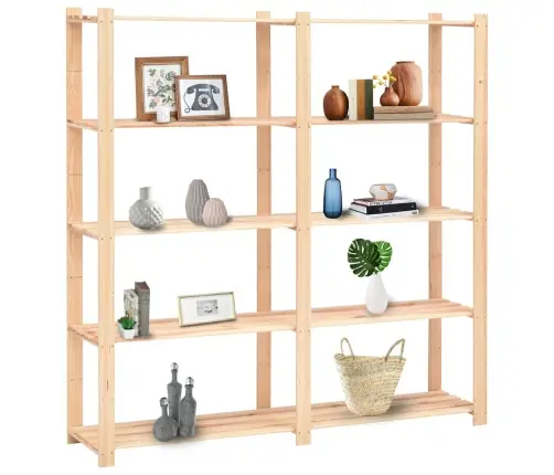 Lentynos Daiktams, 2Vnt., 170X38X170cm Pušies Masyvas