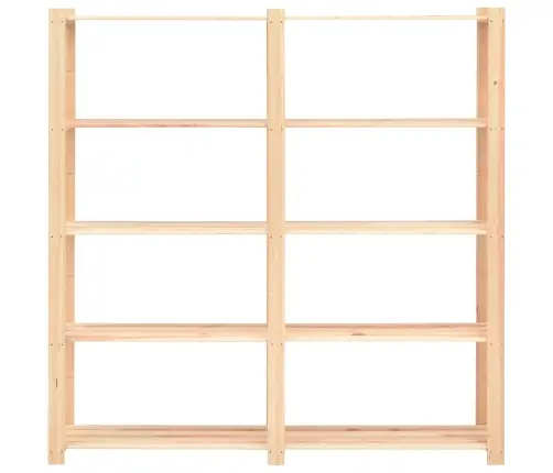5-Līmeņu Glabāšanas Plaukti, 3 Gb., 170X38X170 Cm, Priedes Koks Vidaxl