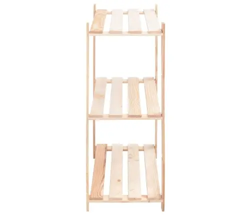 3-Korruselised Hoiuriiulid, 2 Tk, 80X38X90 Cm Männipuit 150 Kg
