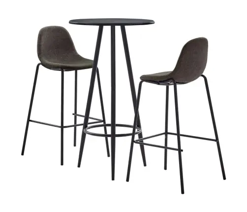 3-Osaline Baarikomplekt, Kangas, Tumehall