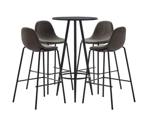 5-Osaline Baarikomplekt, Kangas, Tumehall