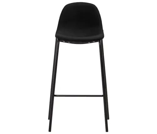 5-Daļīgs Bāra Mēbeļu Komplekts, Melns Audums Vidaxl