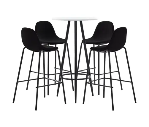 5-Osaline Baarikomplekt, Kangas, Must