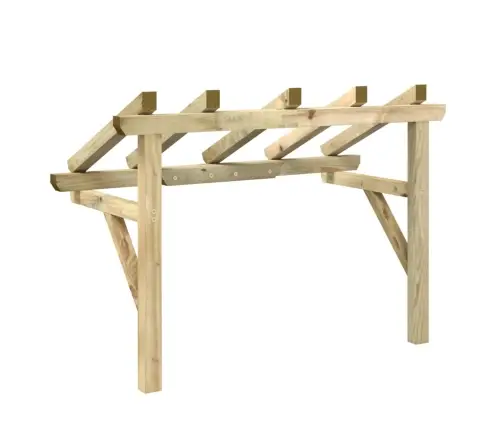 Nojume Durvīm, 150X100X100 Cm, Priedes Masīvkoks Vidaxl