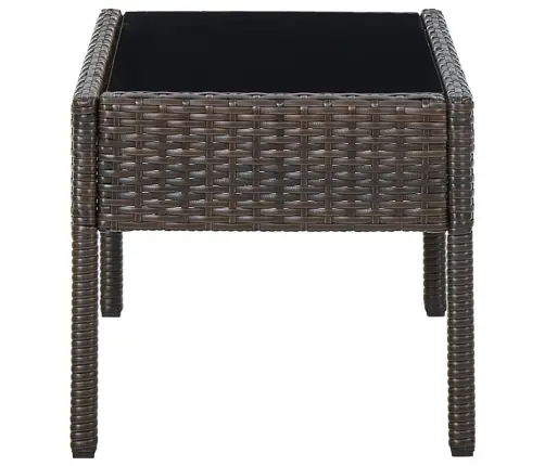 Dārza Galds, Brūns, 75X40X37 Cm, Pe Rotangpalma Vidaxl