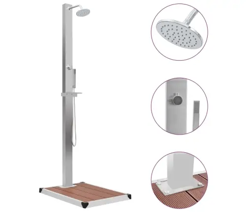 Välidušš Koos Alusega, Wpc, Roostevaba Teras