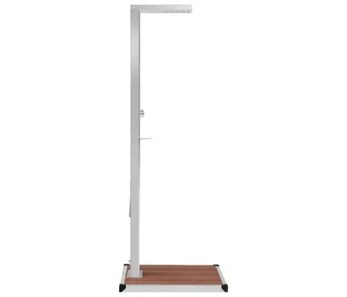 Āra Duša Ar Pamatni, Wpc, Nerūsējošs Tērauds Vidaxl