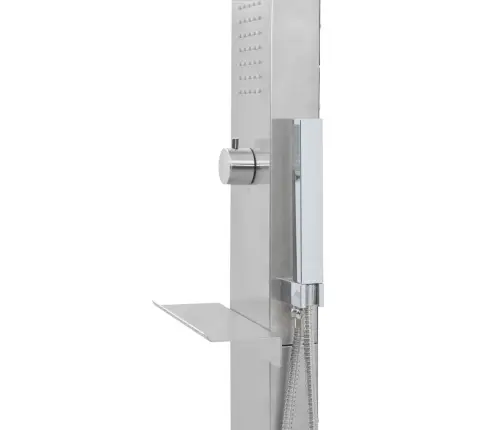 Āra Duša Ar Pamatni, Wpc, Nerūsējošs Tērauds Vidaxl