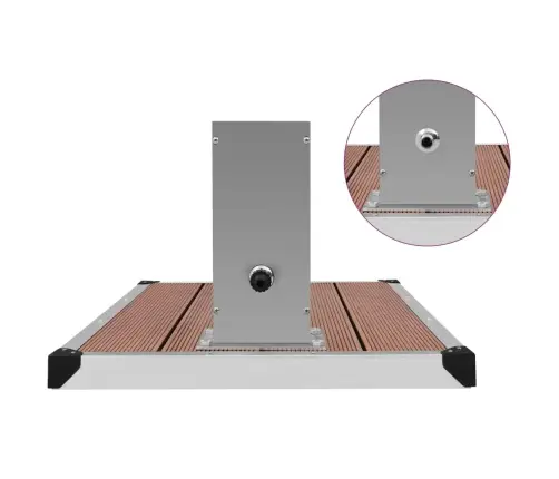 Āra Duša Ar Pamatni, Wpc, Nerūsējošs Tērauds Vidaxl