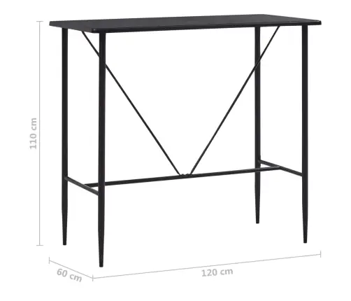 5-Daļīgs Bāra Mēbeļu Komplekts, Tumši Pelēks Audums Vidaxl