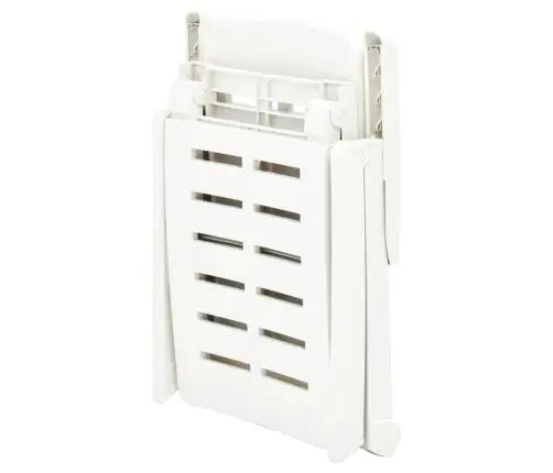 Salokāms Sauļošanās Zvilnis, Balta Plastmasa Vidaxl Salokāms Sauļošanās Zvilnis, Balta Plastmasa Vidaxl