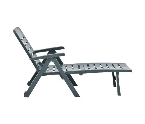 Kokkupandav Päevitustool, Plastist, Roheline